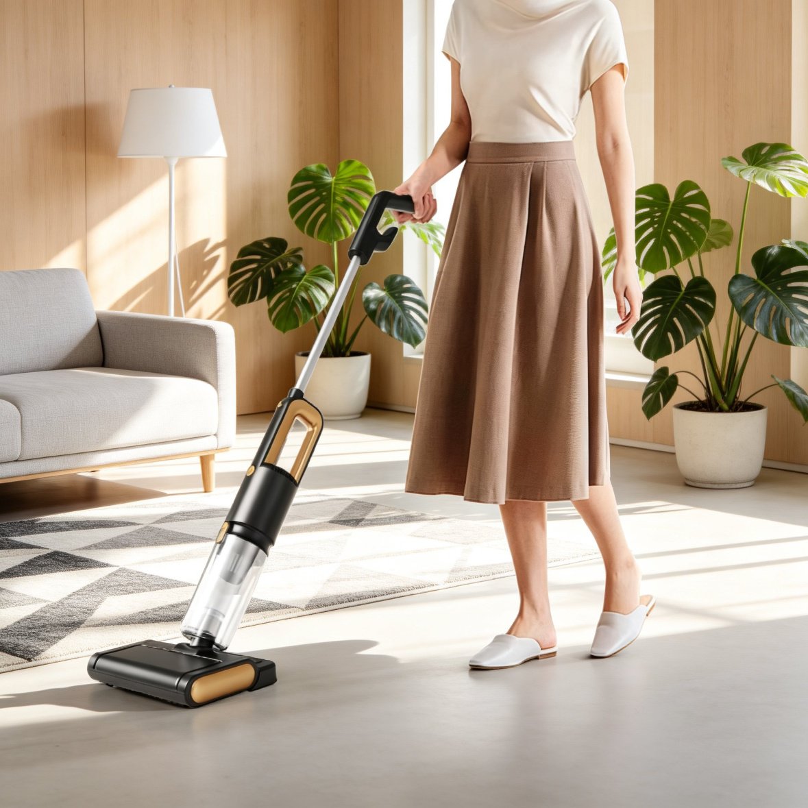 Handheld Multi-Purpose Vacuum Cleaner, Wet Mop & Dry Suction, For Home, Car, Hotel