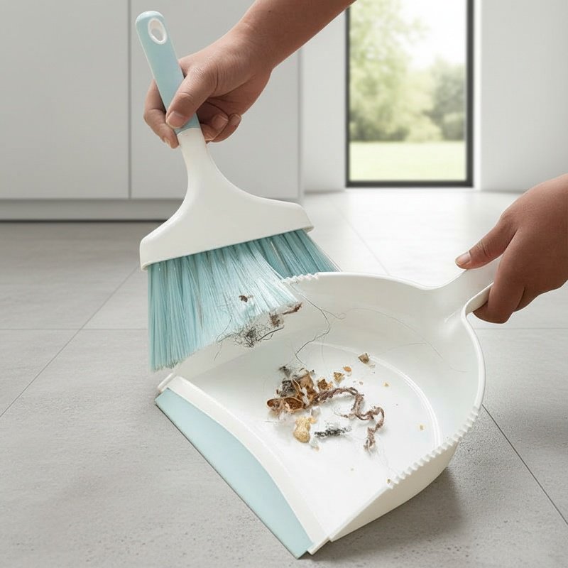 Mini Home Desk Cleaning Broom and Dustpan Set