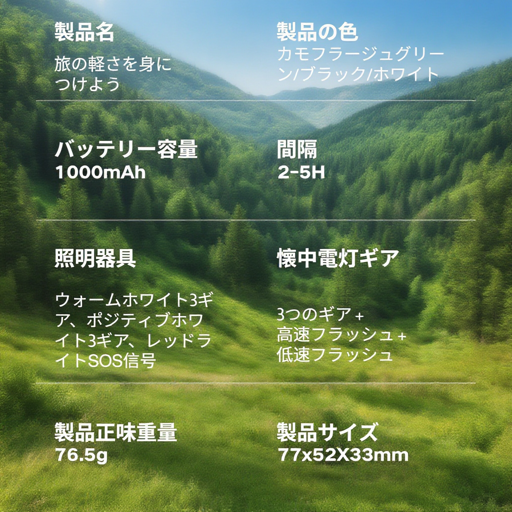 軽量で快適なリストウェアライト