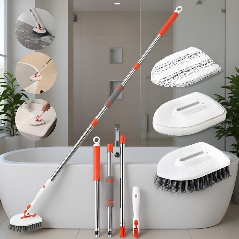 Multifunktionaler Boden- und Fensterreiniger mit schwenkbarer Bürste