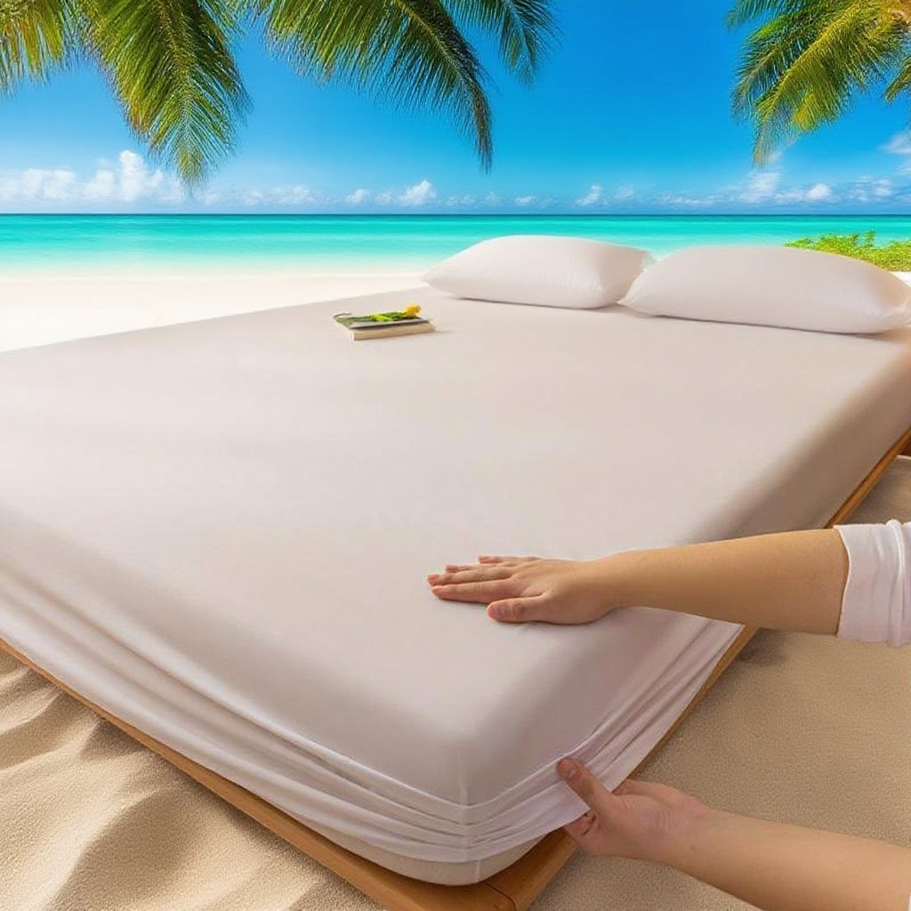 따뜻한 워싱 코튼 침대 커버 매트리스 보호 패드