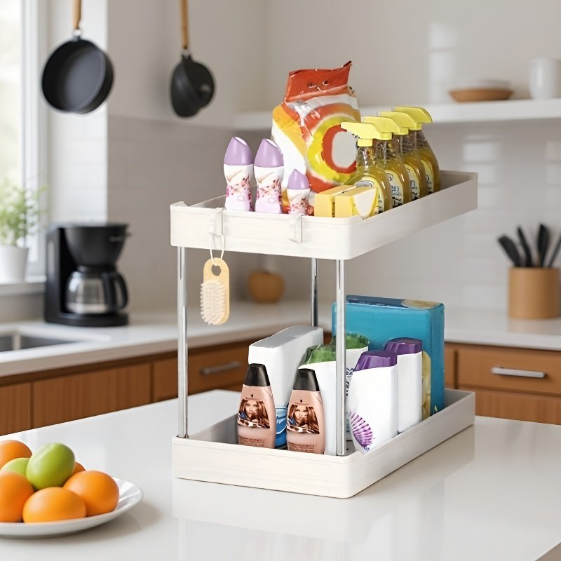 싱크 아래 2단 욕실 주최자