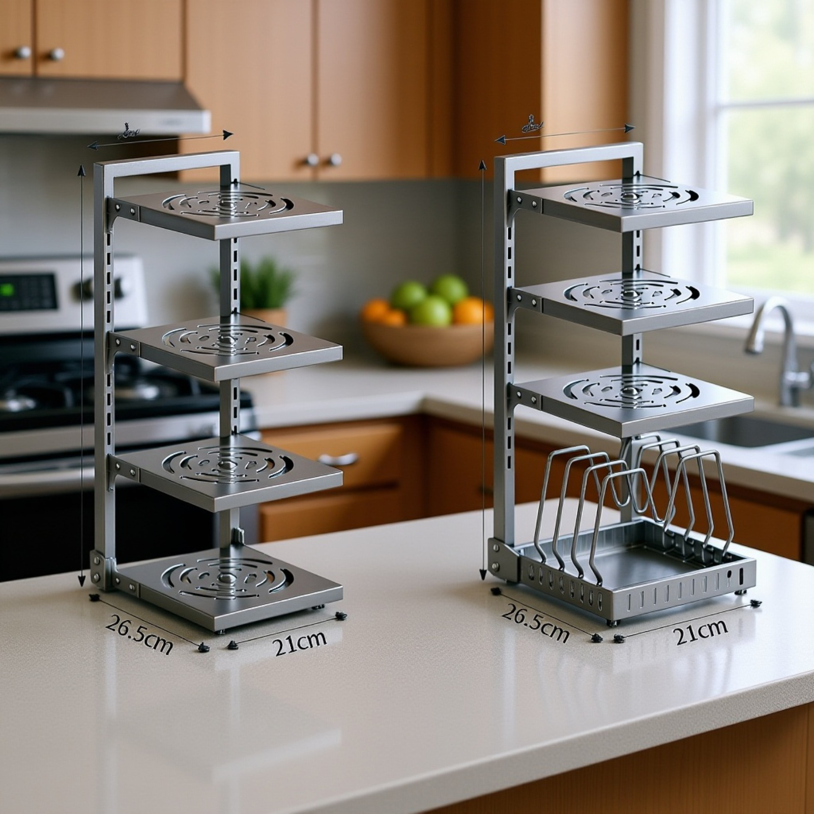 Estante de almacenamiento ajustable para fregadero