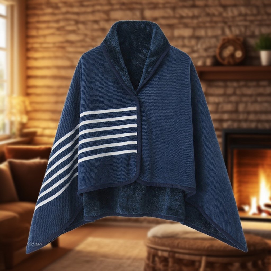 Thick, soft and warm women's shawl blanket