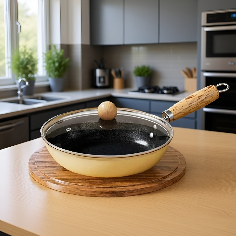 가정용 세라믹 프라이팬 가볍고 무코팅 인덕션 적용 전용 프라이팬 세라믹 프라이팬 인간용 논스틱팬