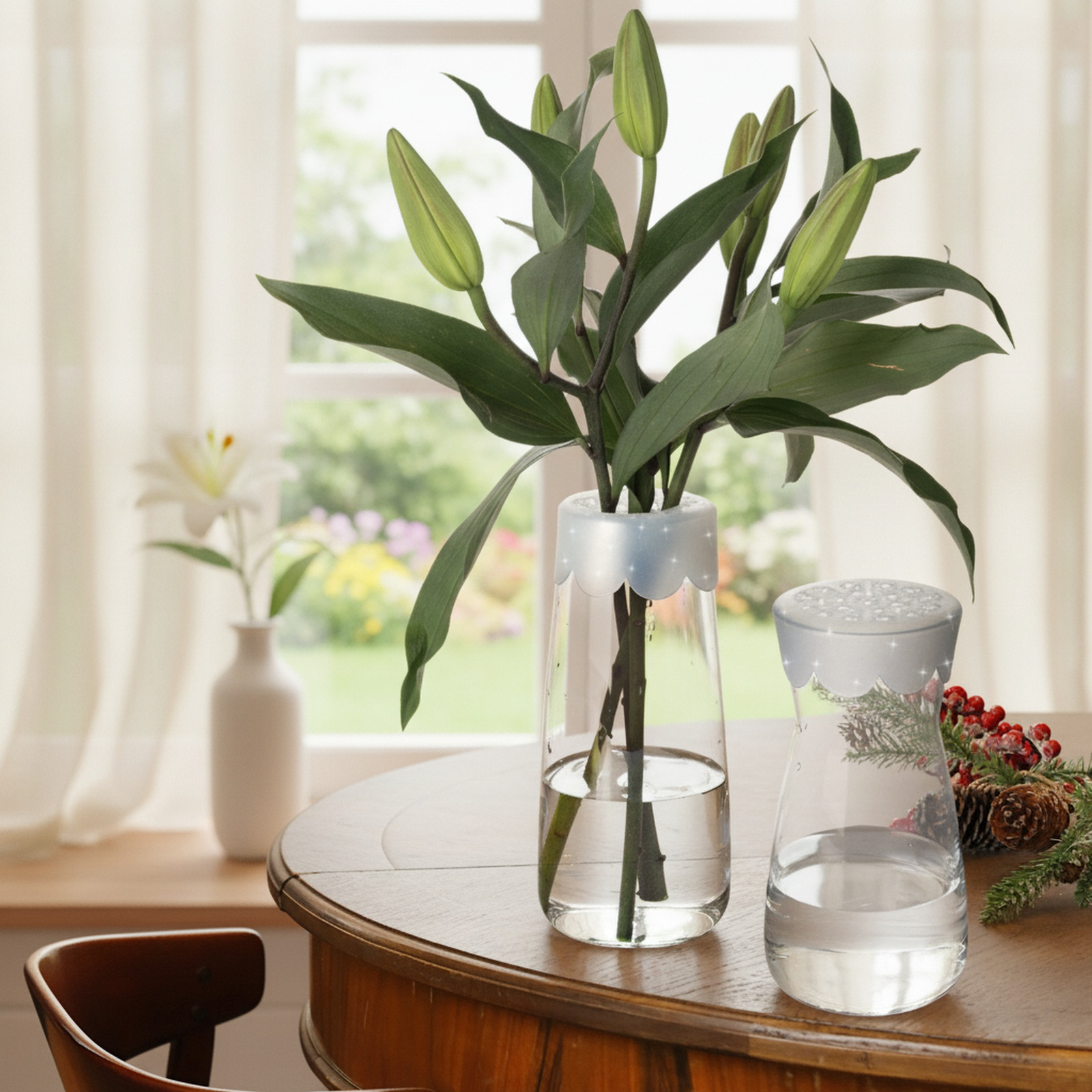 Flexible Blumenstiel Unterstützung aus Silikon