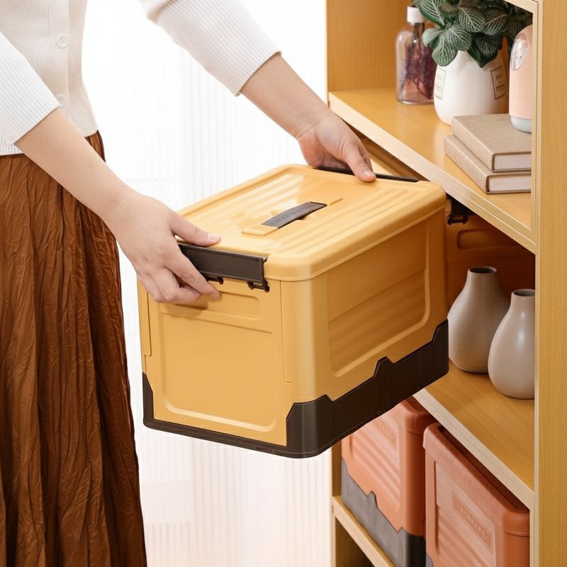 Boîte de rangement pliable grande capacité, organiseur multifonction pour la maison