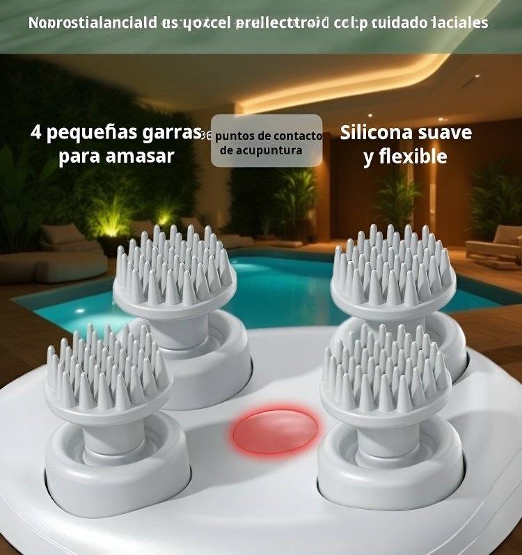 Mini masajeador de cabeza con tecnología de amasado