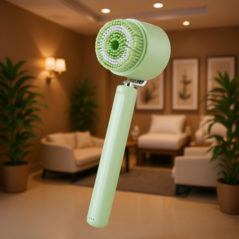Cepillo de baño eléctrico de mango largo, artefacto para frotar la espalda, instrumento de baño para