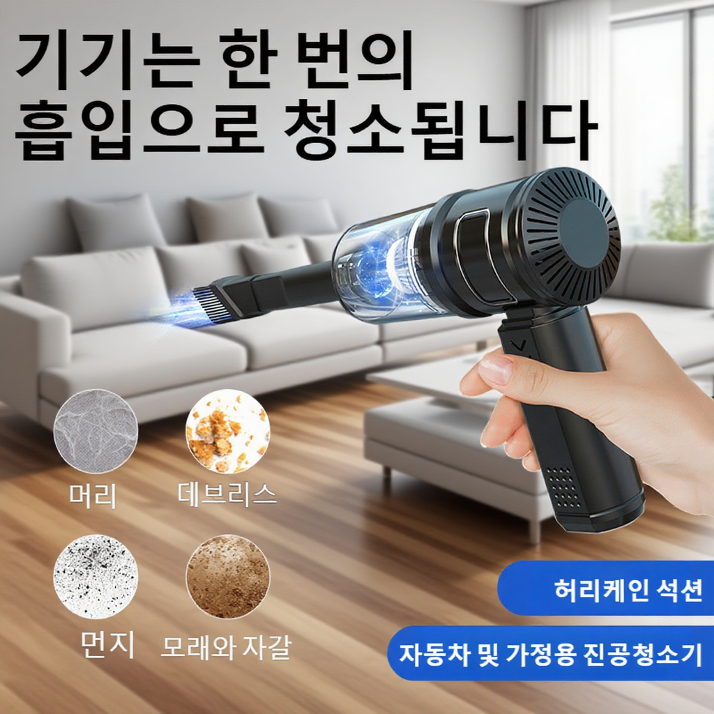 고출력 흡입 차량용 청소기