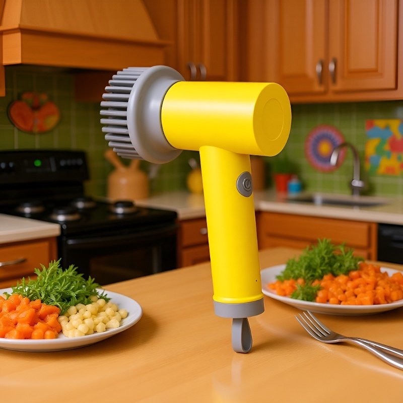Multi-Functional Handheld Electric Cleaning Brush for Home Use