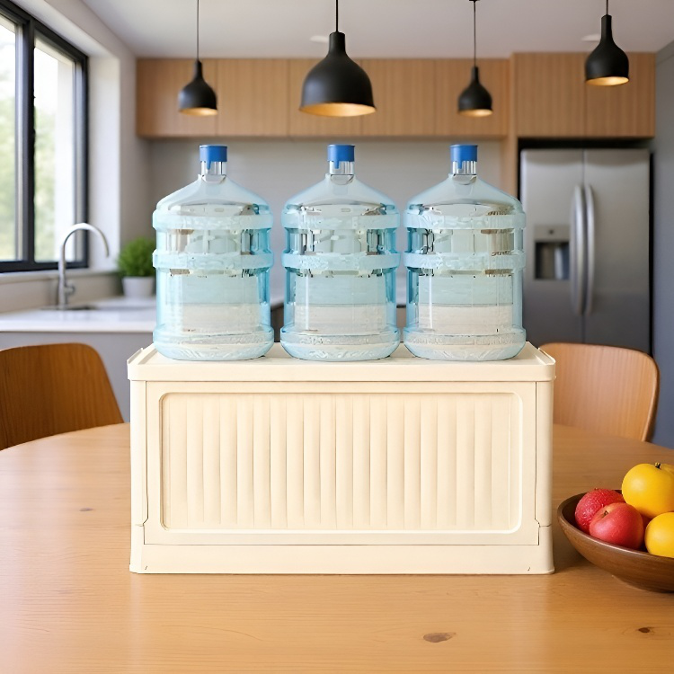 차량용 수납함 가정용 플라스틱 수납함 접이식 소품 수납함 자가용 겸용 수납함 아웃도어 캠핑 회전 정리함