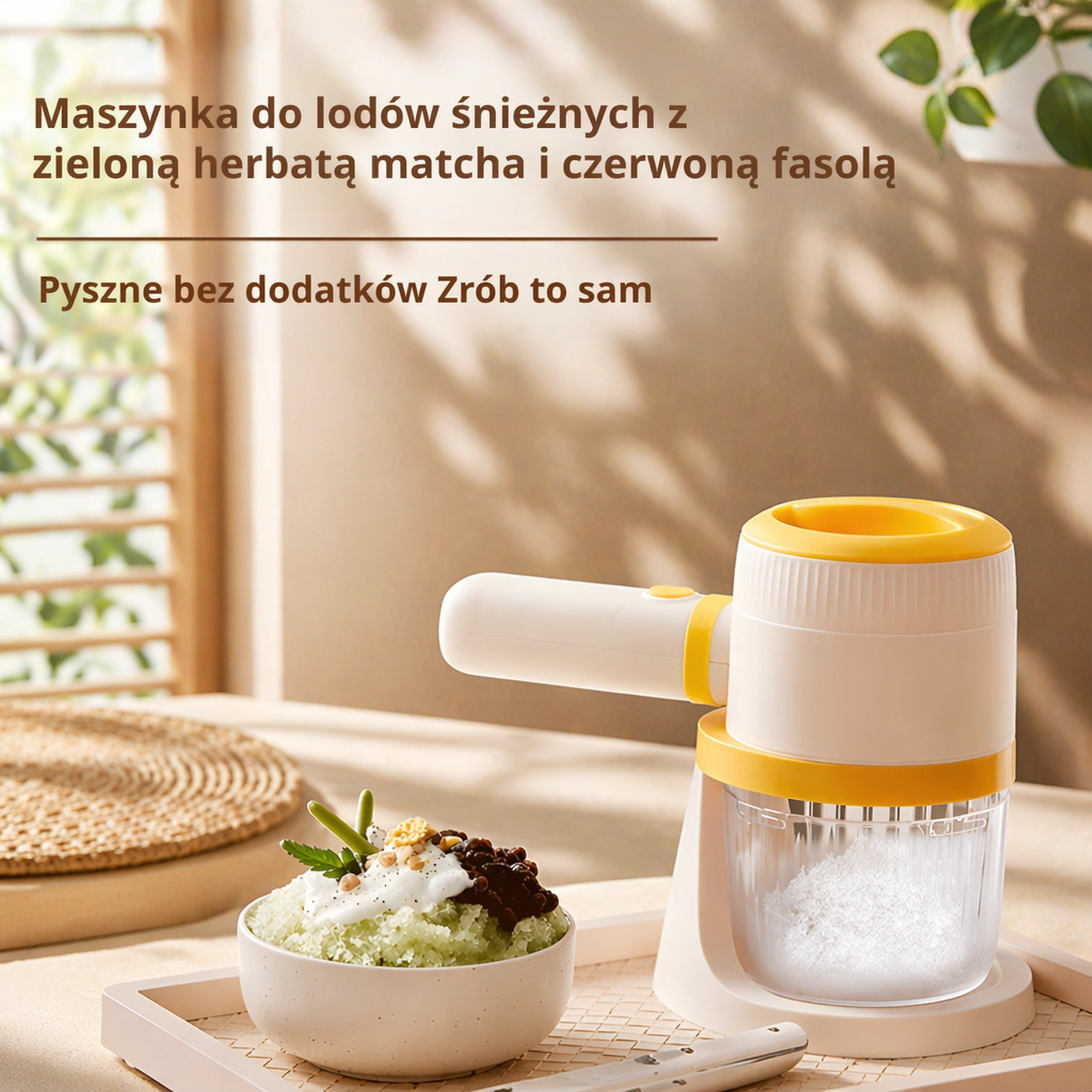 Mini domowy elektryczny kruszarka do lodu, maszyna do smoothie