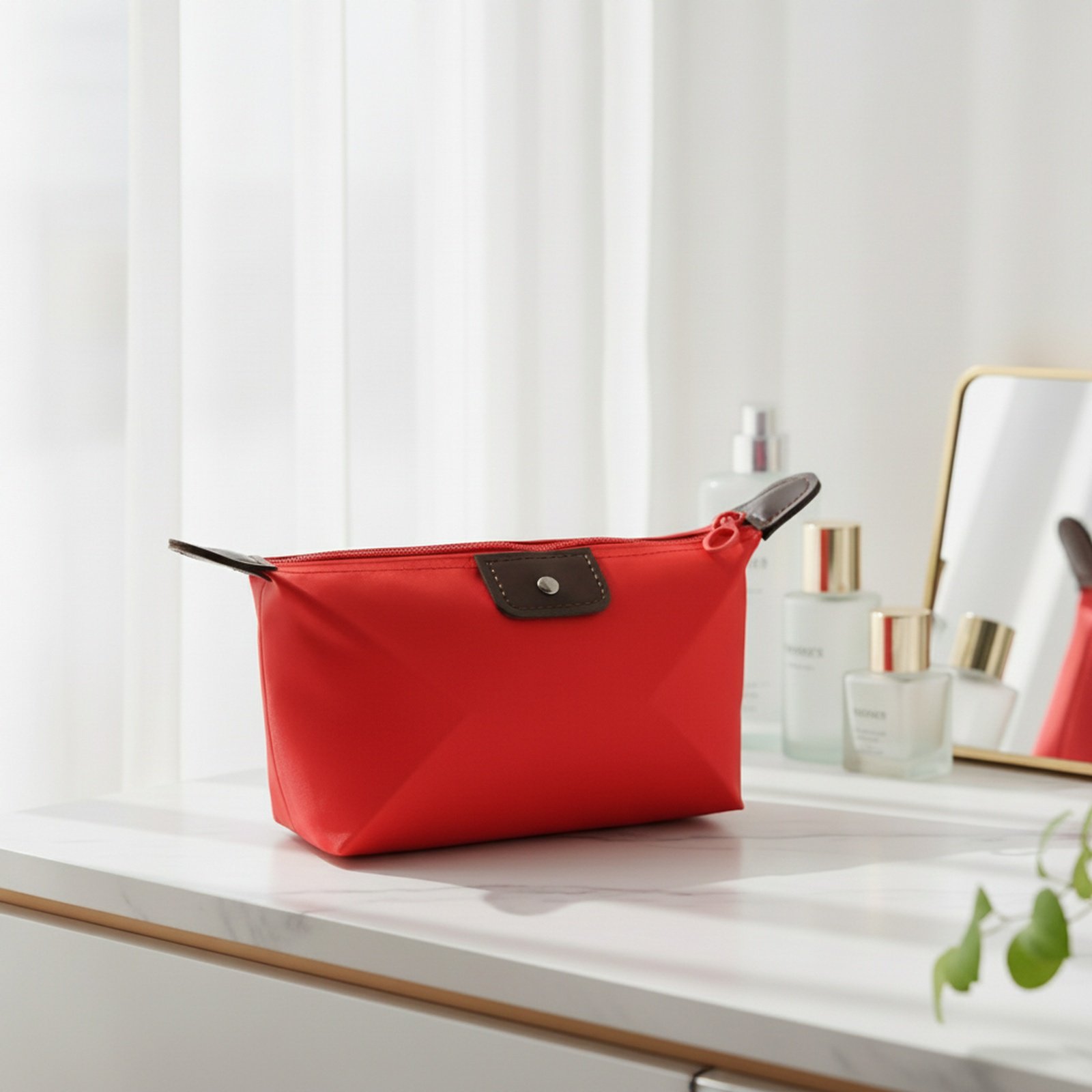 Sac à cosmétiques portable étanche en forme de ravioli pour rouge à lèvres