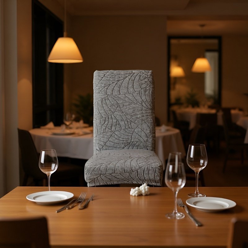 Large leaves Office chair cover Stool Protector Stretch Onepiece Jacquard Waterproof and durable Sof