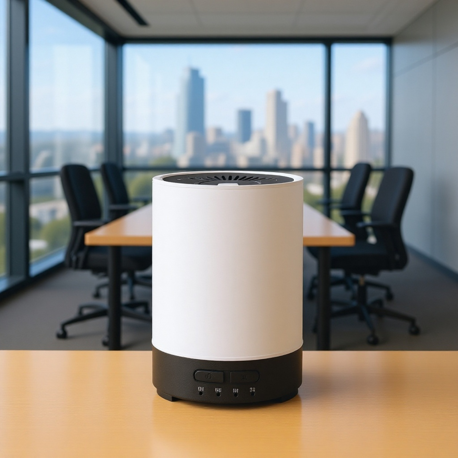 무음 기능을 강조한 미니 가습기