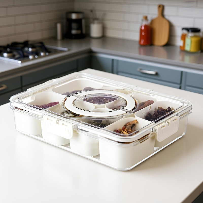 Caja organizadora de especias para cocina con tapa