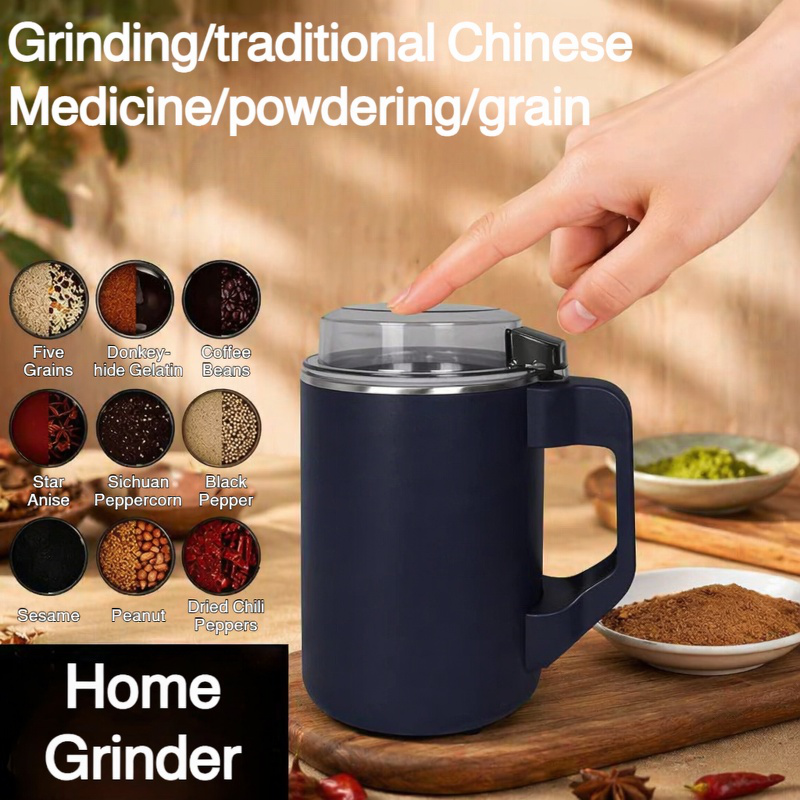 Home grinder grinding coffee beans ultra-fine