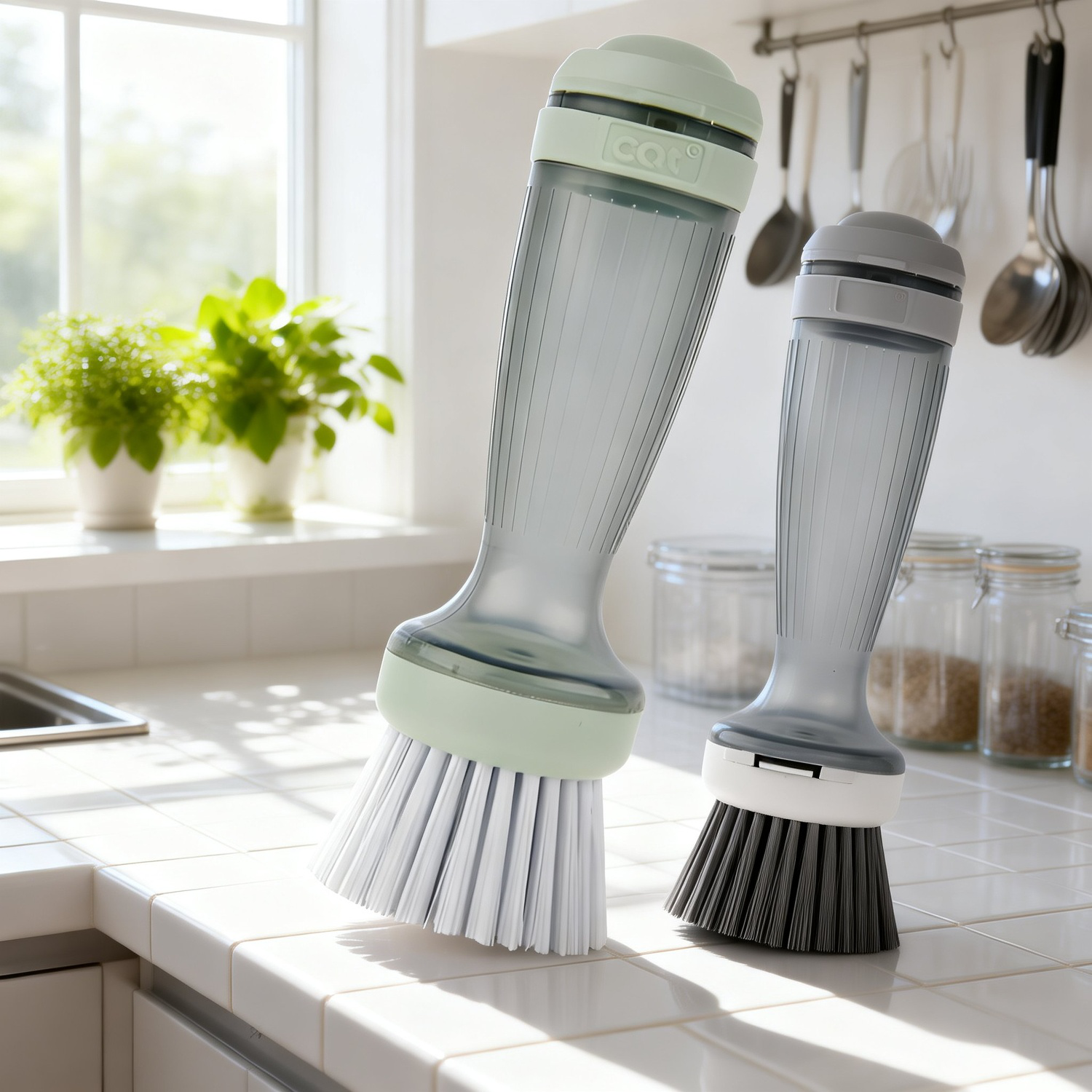 詰め替え式液体キッチン用たわし