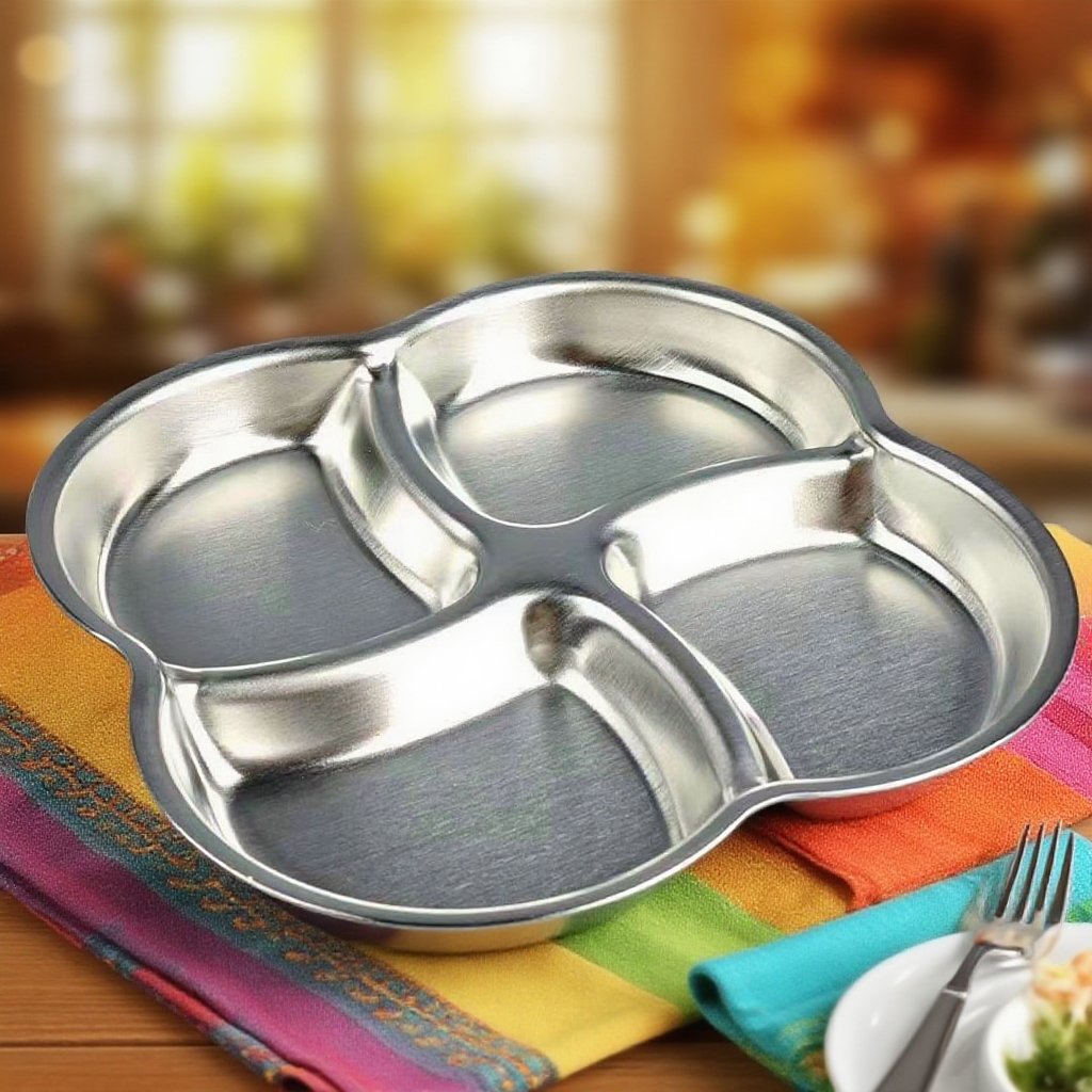 스테인리스강 분격 소스 접시 전체 모습