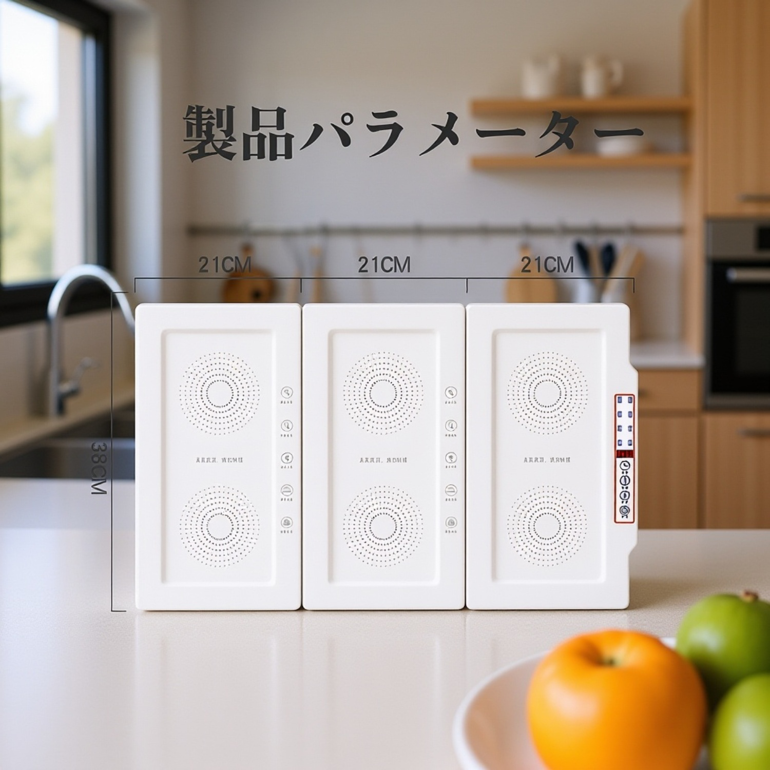 多機能折りたたみ式保温プレート付き家庭用ダイニングテーブル