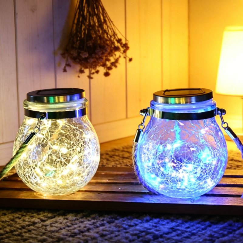 Outdoor Solar Wish Bottle Lamp
