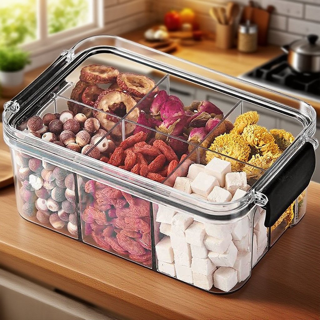 스플릿 투명 밀봉 탱크