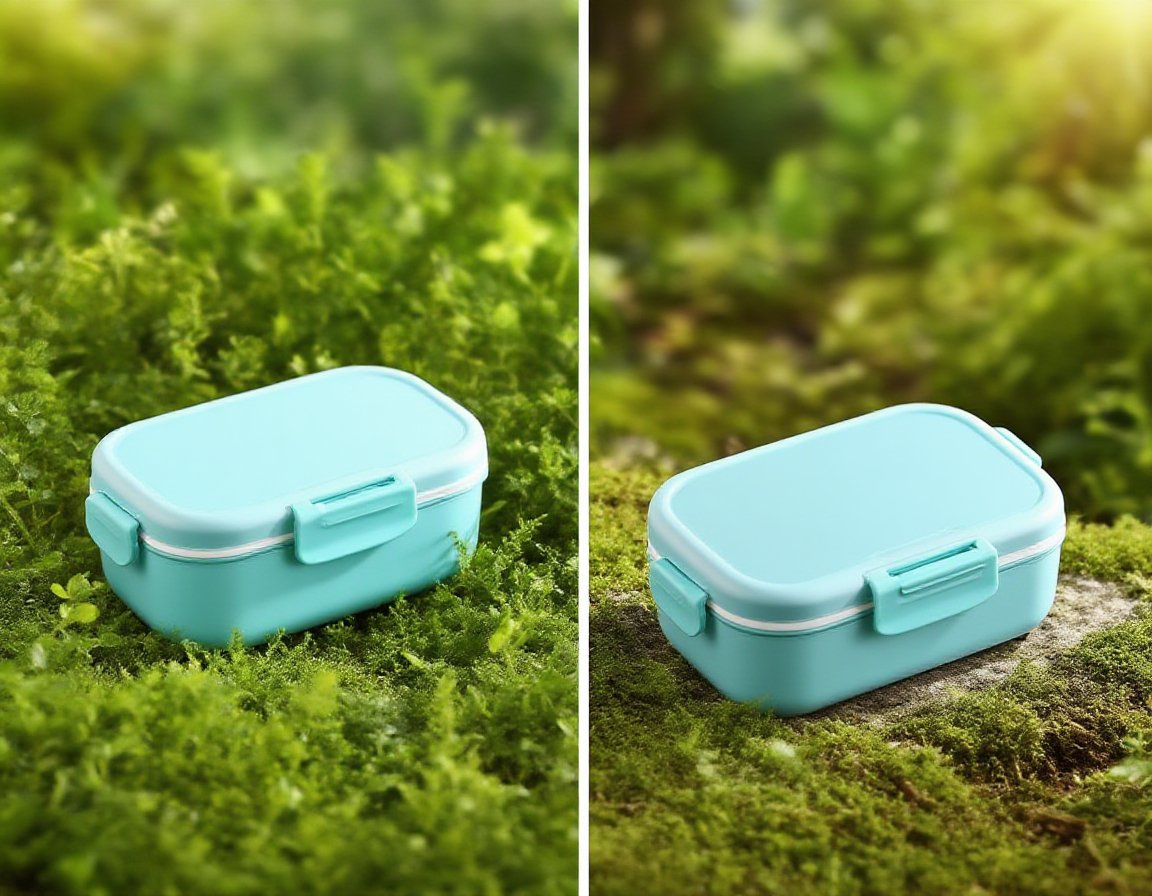 실용적인 손잡이와 내구성 좋은 도시락