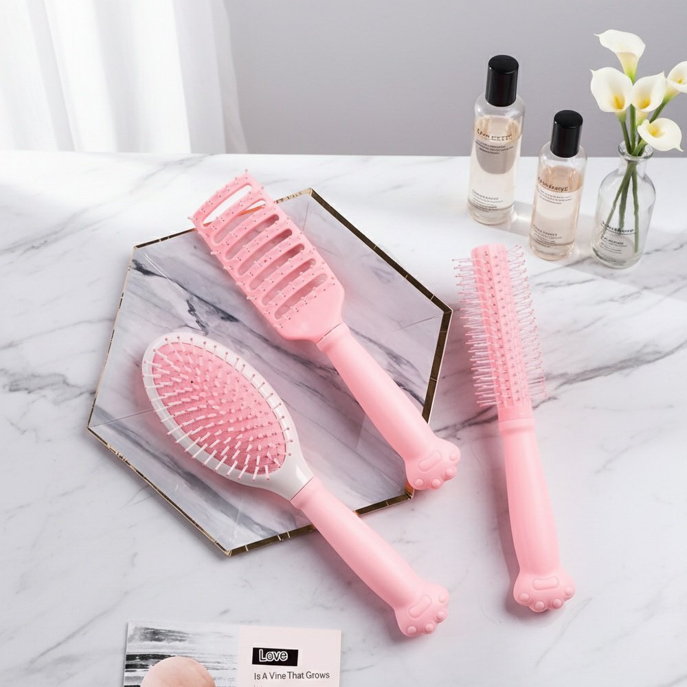 3-piece cute air cushion massage comb, air cushion comb, back comb, long hair comb, curly hair comb,