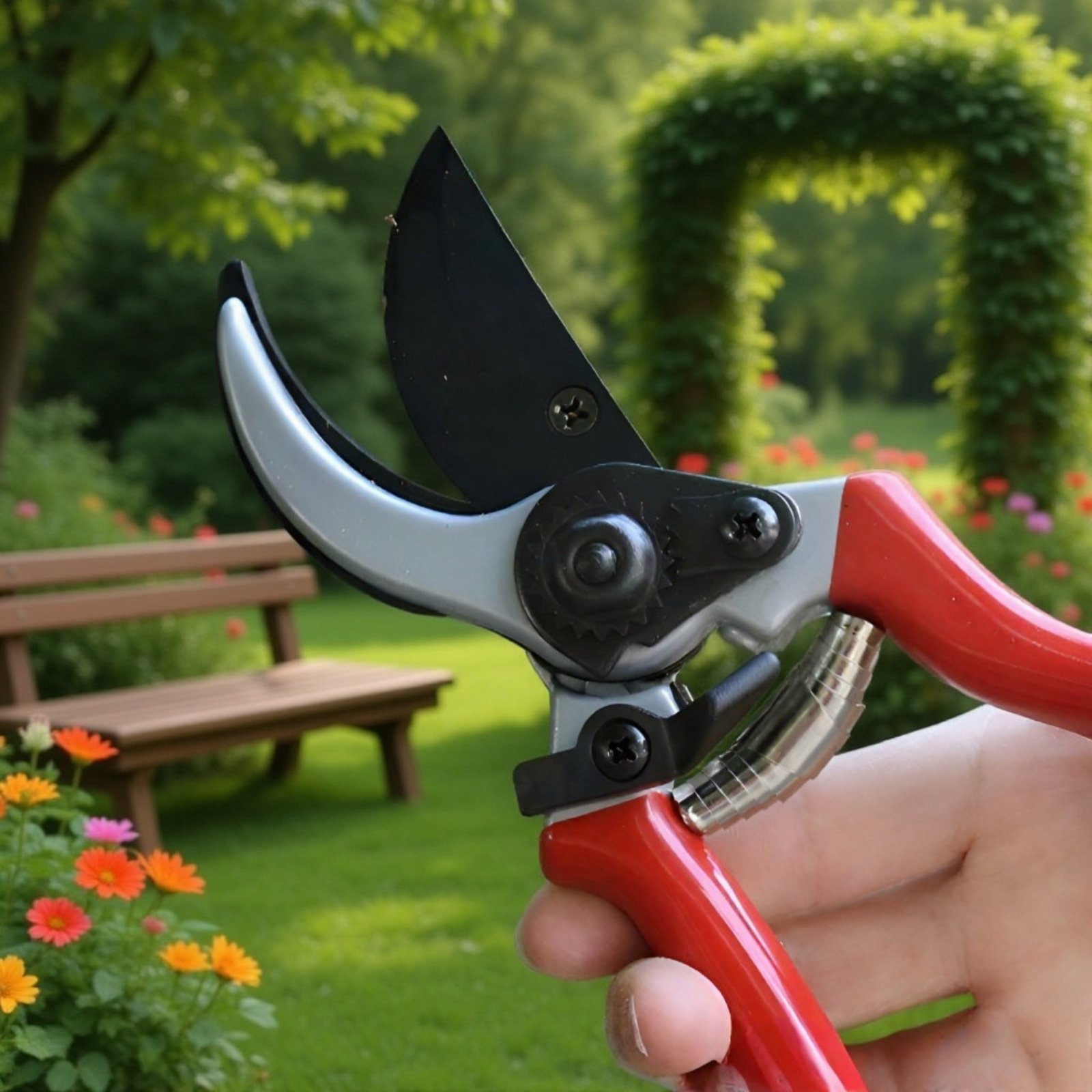 Podadora ergonómica para jardineros expertos