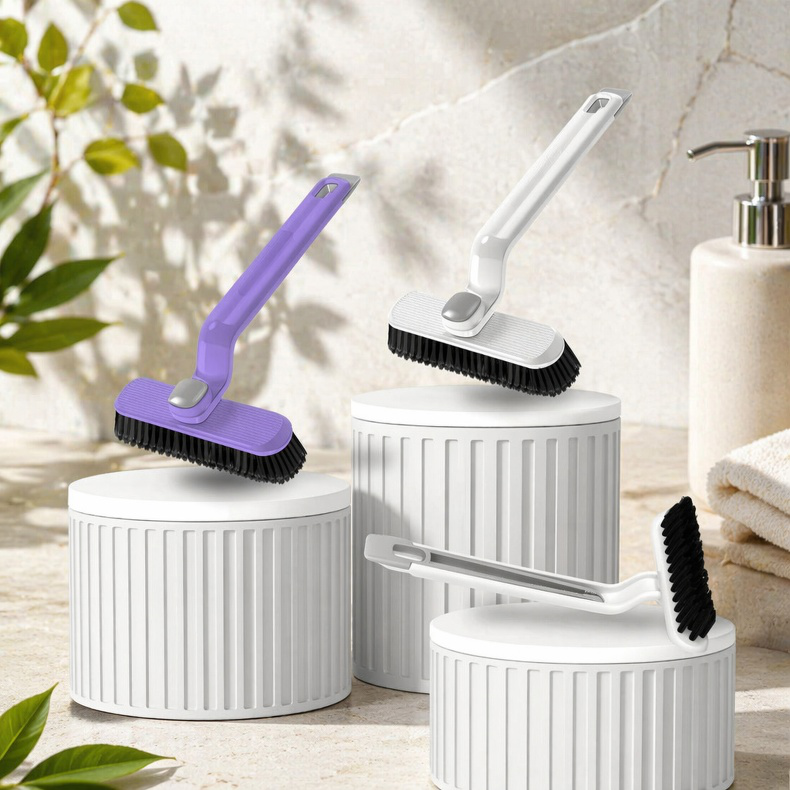 Zhongyue Multifunctional Board Gap Brush, 360° Rotating Toilet Brush, Bathroom Brush, Long Handle Cl