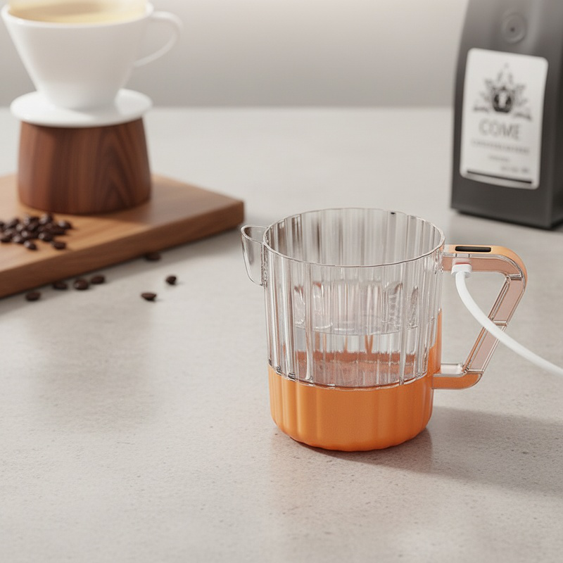 Home Electric Milk Frother Multifunctional Mixer with Washable Filter