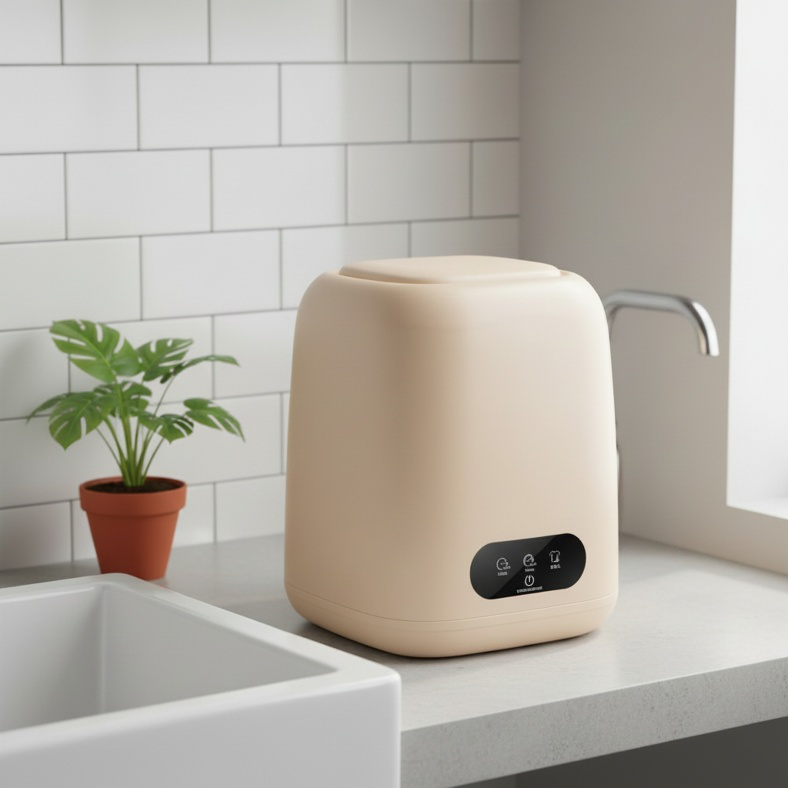 Small Household Washer Dryer Combo, Specially Designed for Underwear and Socks