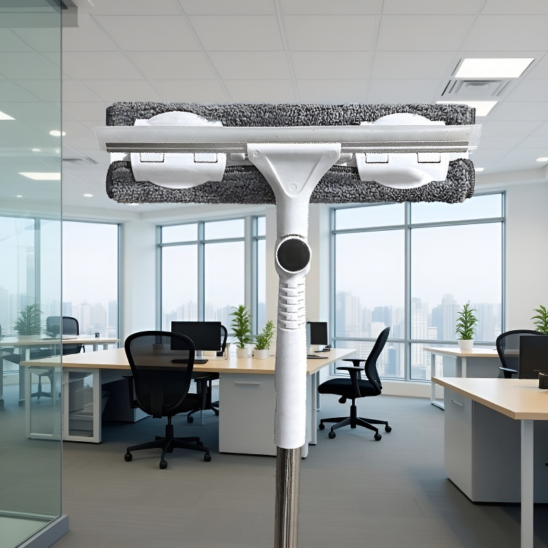 Verlängerbarer Fensterreiniger für hohe Fenster, Haushalt, doppelseitig