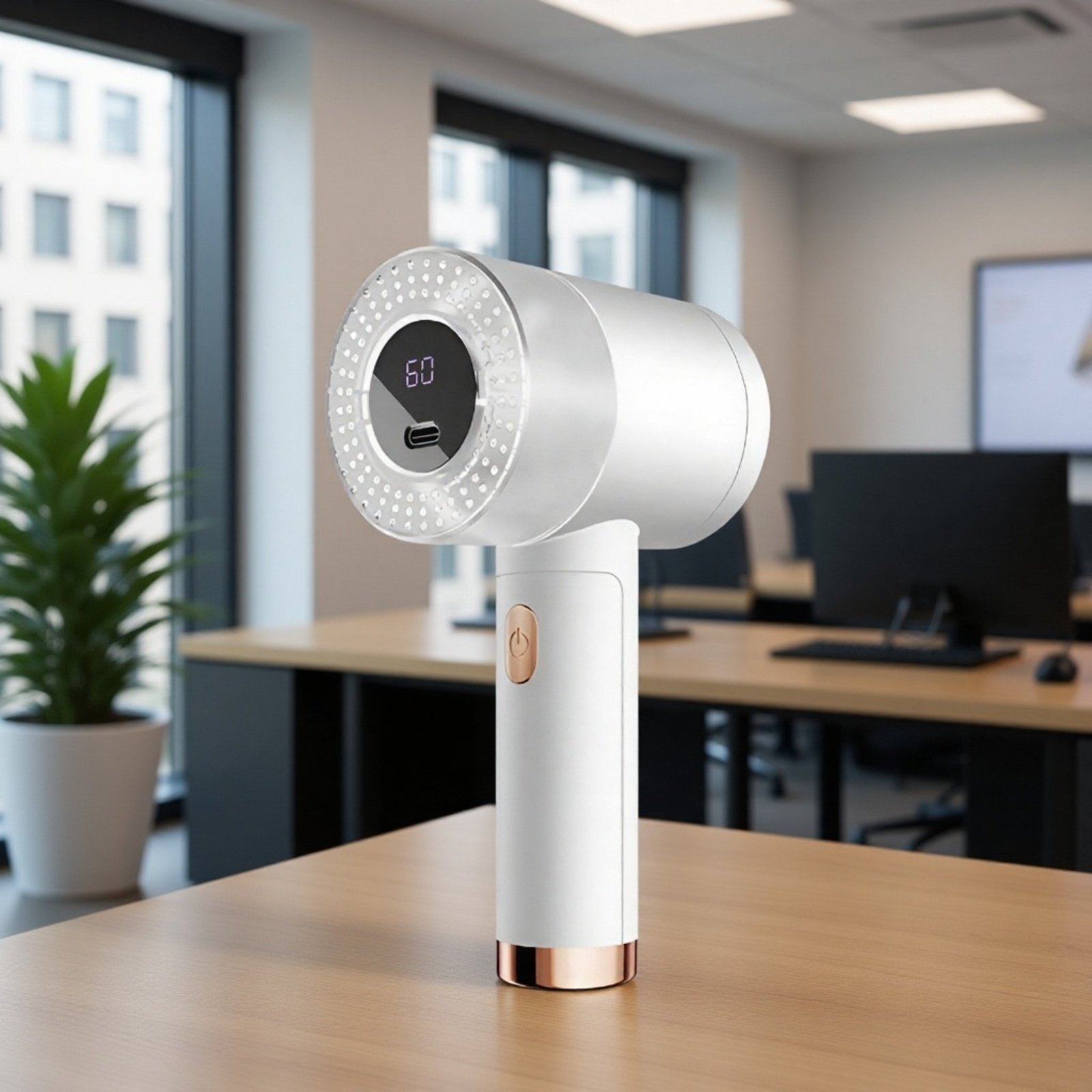 Quitapelusas eléctrico de 3 velocidades, 6 cuchillas, recargable por Type-C