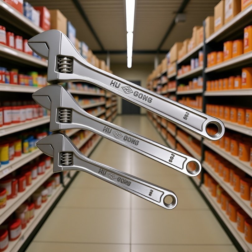 Verstellbarer Chrom-Maulschlüssel 8/10/12 Zoll für den Großhandel