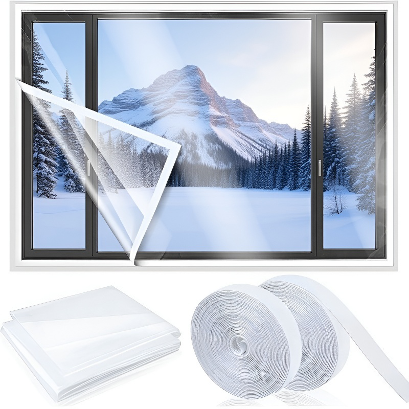 투명 절단 가능한 창문 단열 키트 