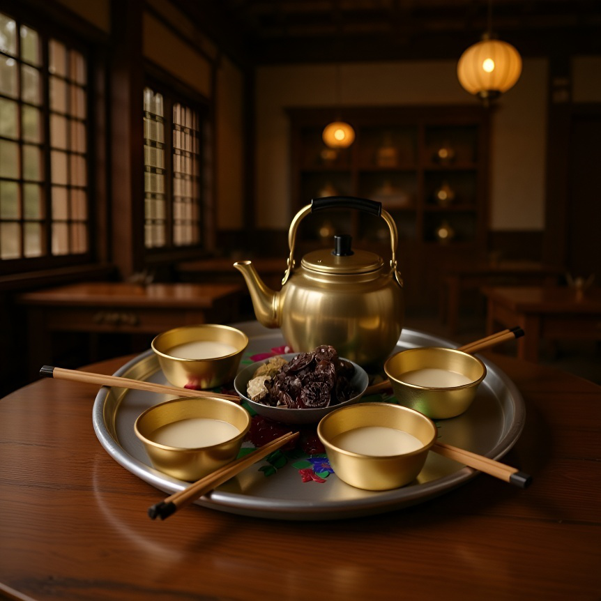 Yellow aluminum kettle