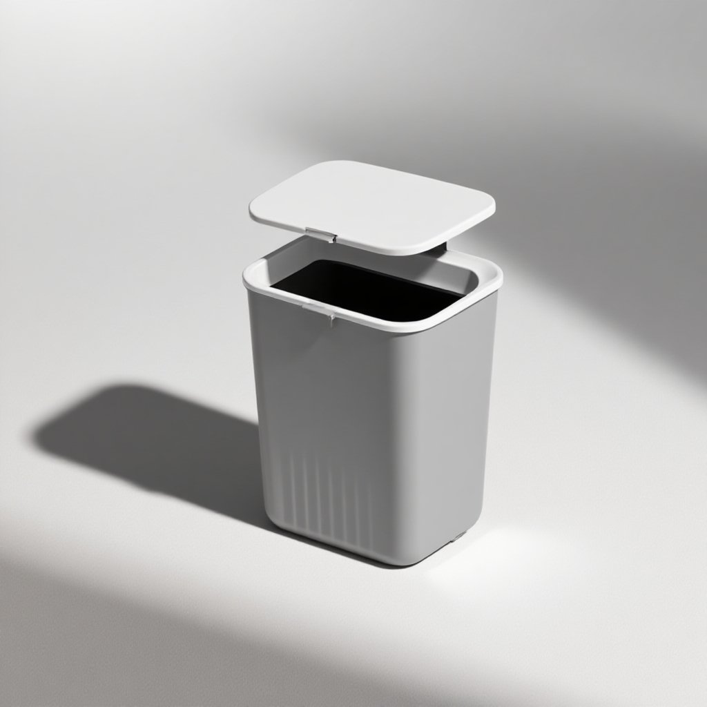 벽걸이형 쓰레기통 주방용 뚜껑 슬라이딩 뚜껑 쓰레기통 큰쓰레기통