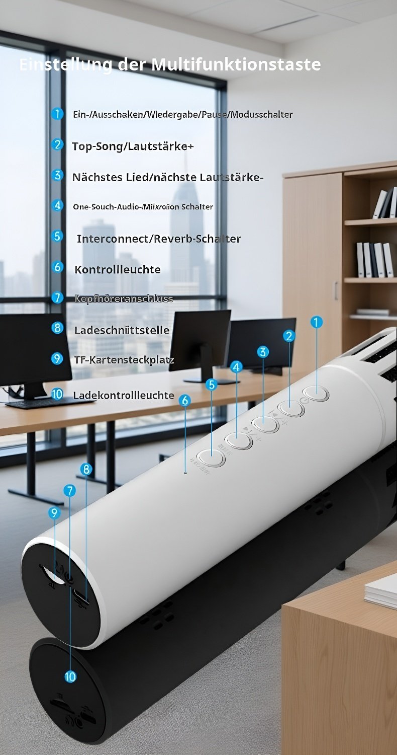 Tragbares All-in-One Funkmikrofon