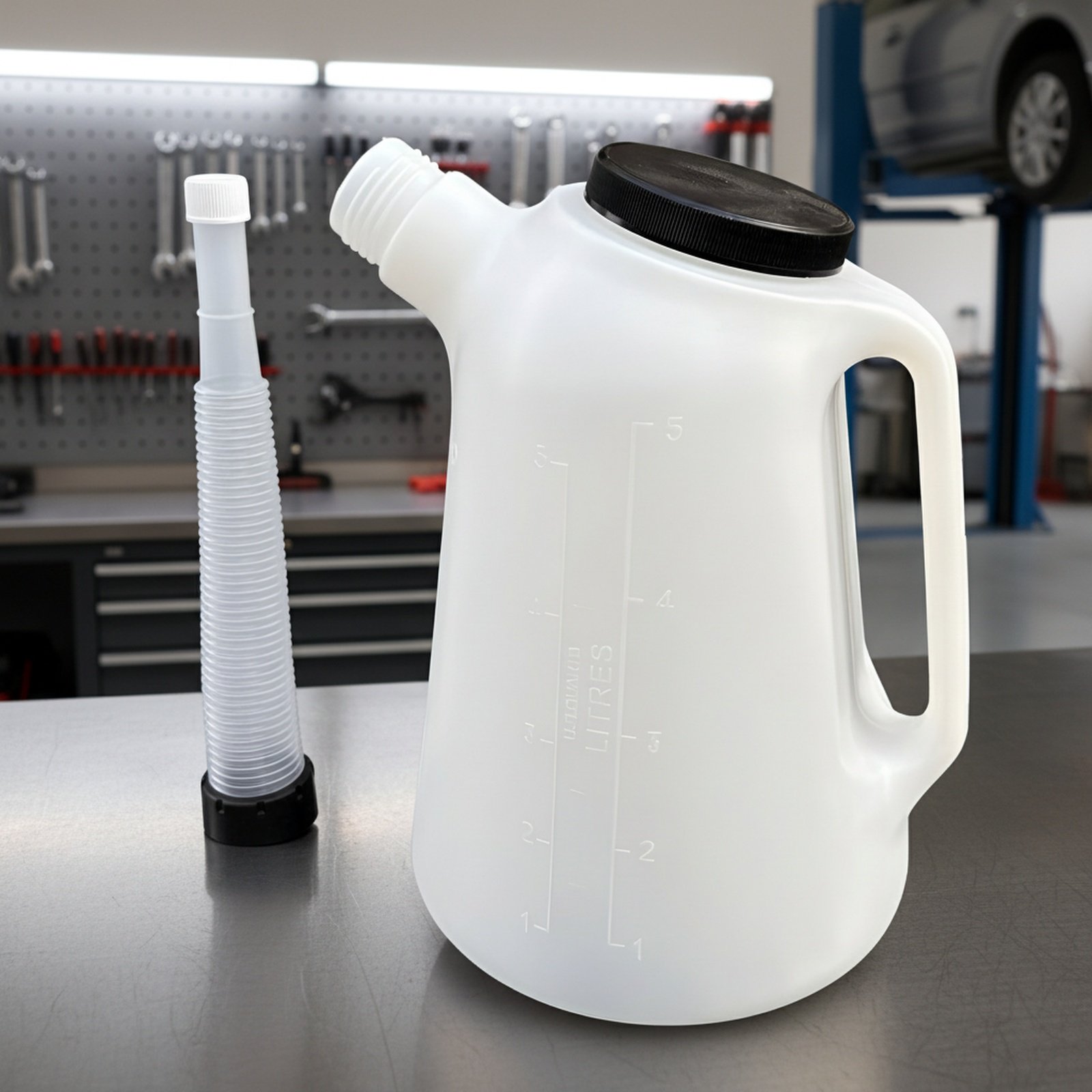 5L 다기능 오일워터 분리 컨테이너 분사구 포함 공업용 윤활 오일통 뚜껑 포함