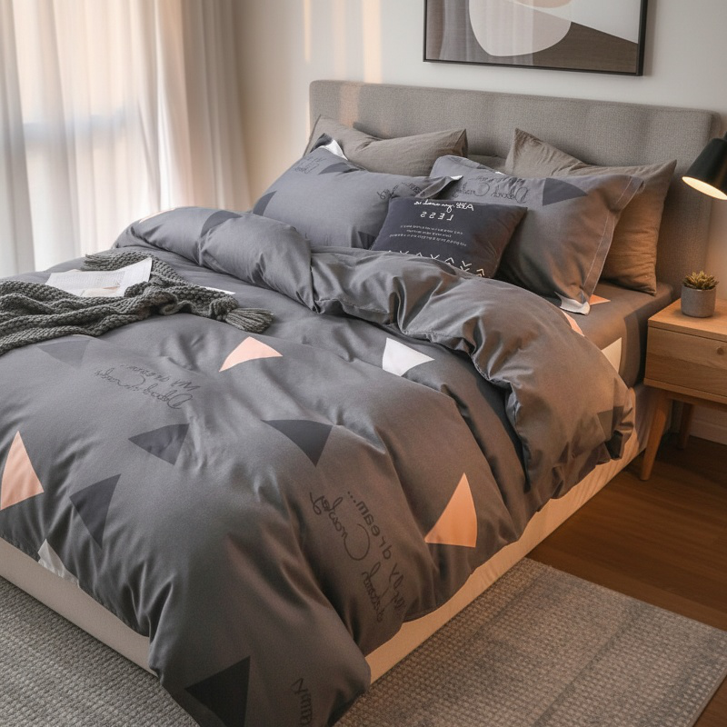 Autumn Quilt Cover Single Piece Three Piece Set Four Piece Set Student Dormitory Bedding