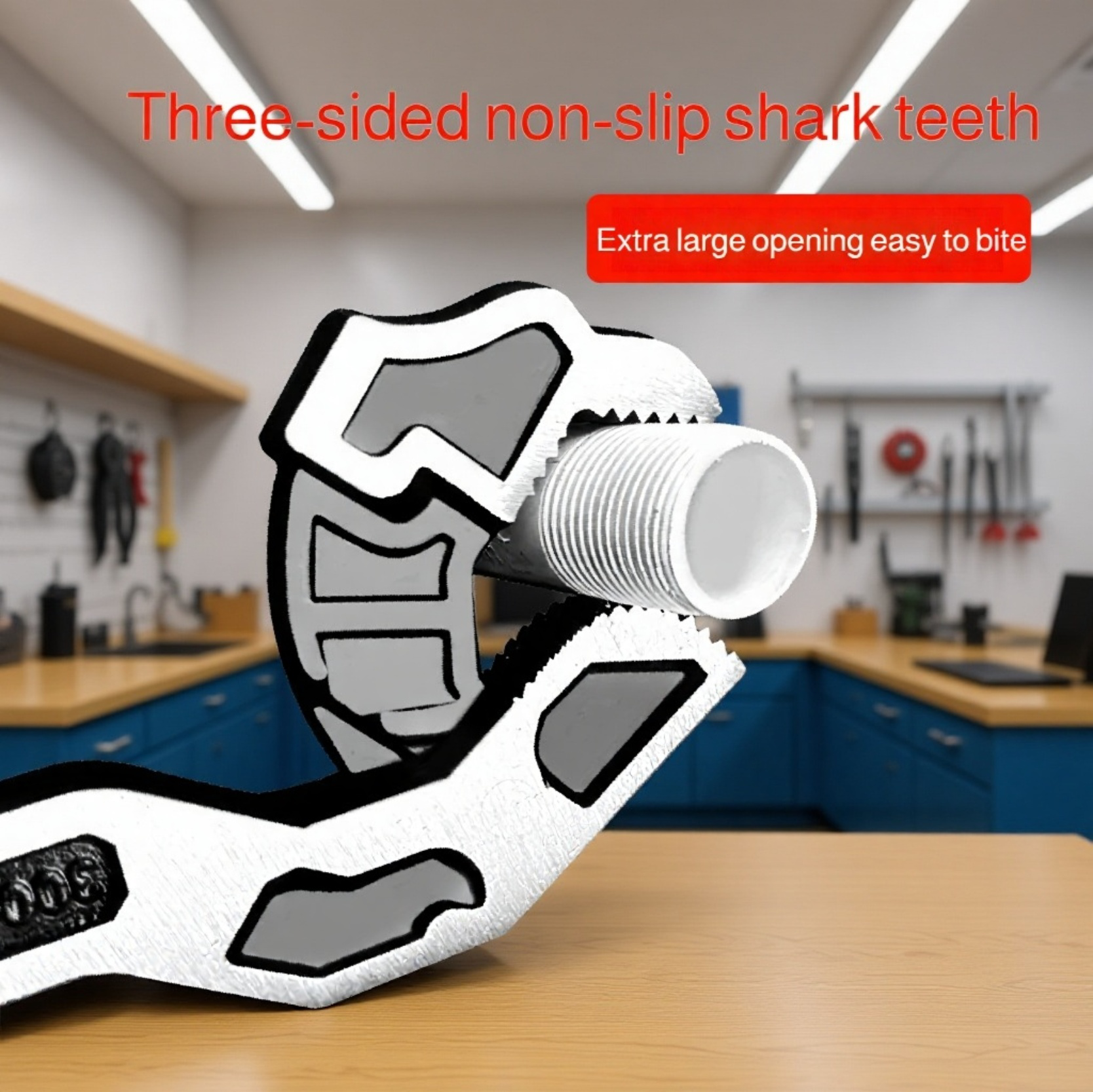 Heavy duty wrench tool for large nuts