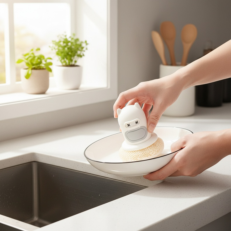 Brosse de nettoyage de cuisine à motif cartoon