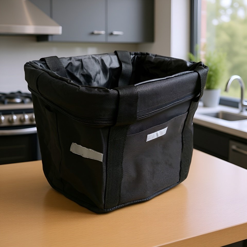 Folding bike basket