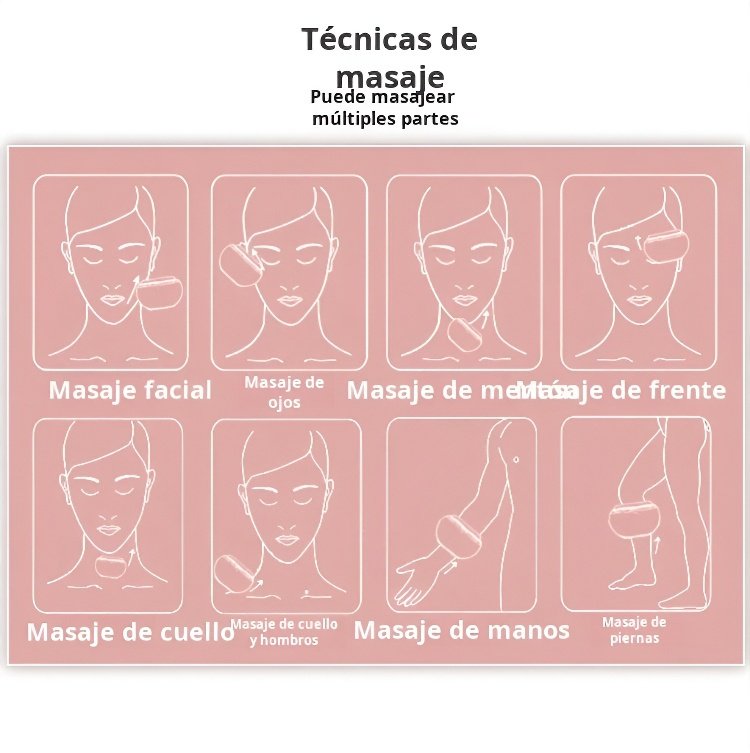 Masajeador facial JMY mejorando la elasticidad de la piel