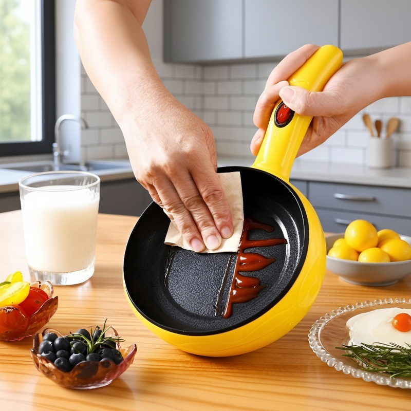 Multifunction Mini Electric Pot, Non-Stick Egg Cooker