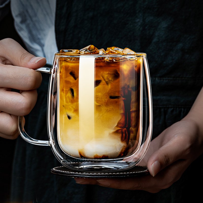 家庭用耐熱二重構造ガラスカップ