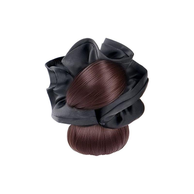 丸子頭假髮女抓夾