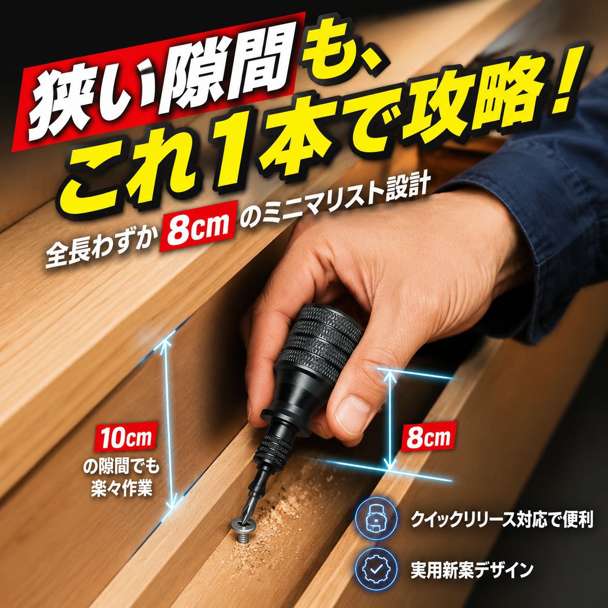 工業用チタンハンドル異形ビスドライバー